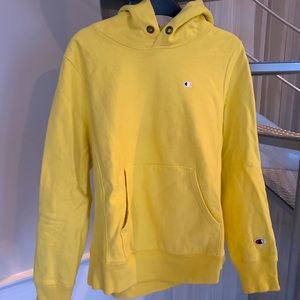 CHAMPION YELLOW HOODIE! One of my fav!